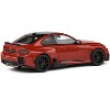 2023 BMW M2 M Performance Toronto Red Metallic with Black Top 1/43 Diecast Model Car by Solido - 3 of 4