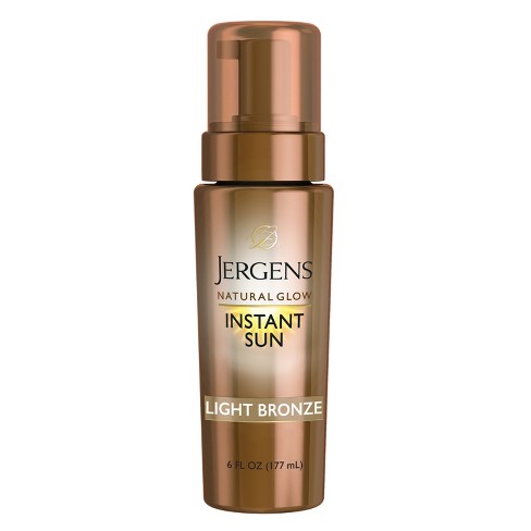 Jergens Natural Glow Instant Sun Sunless Tanning Mousse, Light