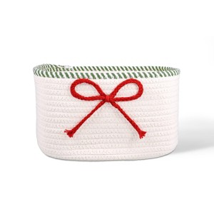 Decorative Rope Basket with Red Bow - Bullseye's Playground™ : Target