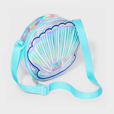 Girls' Disney The Little Mermaid Shell Crossbody Bag - Turquoise Green, image 2 of 5 slides