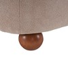 CAVINAS Modern Low Back Armless Accent Chair with Round Pine Legs,Comfy Chairs Perfect for Small Spaces,Living Room,Bedroom,Reading Room - 3 of 4