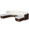vidaXL Garden Furniture Set Brown PE Rattan Large Modular - Brown - 2 of 4