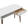 PAGED Home Office Desk 42" L Simple Modern Writing Desk with 2 Storage Shelves and Wooden Frame for Office, Study - 4 of 4