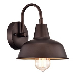 Chloe Lighting Ironclad Industrial 1 Light Oil Rubbed Bronze Indoor Wall Sconce 9"Wide - 1 of 4