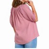Women's Floral Applique Detail Blouse - umgee - 3 of 4