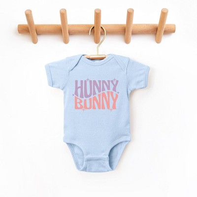 The Juniper Shop Hunny Bunny Wavy Stars Baby Bodysuit