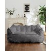 Lazy Sofa Double Bean Bag Sleepable Comfy Floor Loveseat, Giant Beanbag Lounger for Bedroom Balcony Dormitory Game Room - 2 of 4