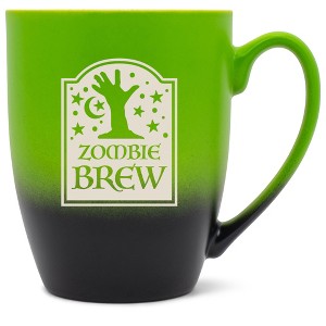 100 North Magic Potion 10 Ounce Green and Black Two Toned Ombre, Comfortably Fits Your Hands, Ceramic Tea Coffee Cup Mug, Zombie Brew - 1 of 1
