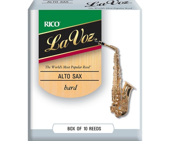 La Voz Alto Saxophone Reeds Hard Box of 10