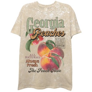 Men's Georgia Peach Short Sleeve T-Shirt - Tan - 1 of 3