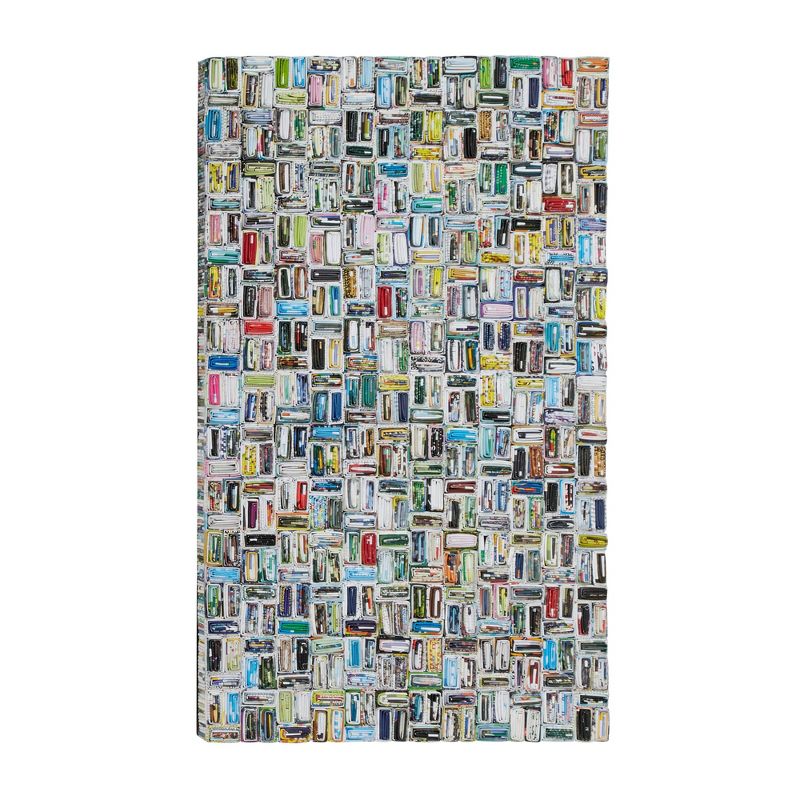 Recycled Paper Abstract Handmade Recycled Magazine Wall Decor Multi Colored - Olivia &#38; May, 1 of 16