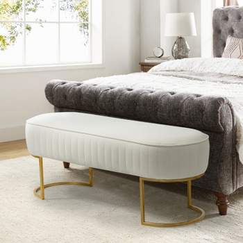 Nina Upholstered Bench for Bedroom  | ARTFUL LIVING DESIGN