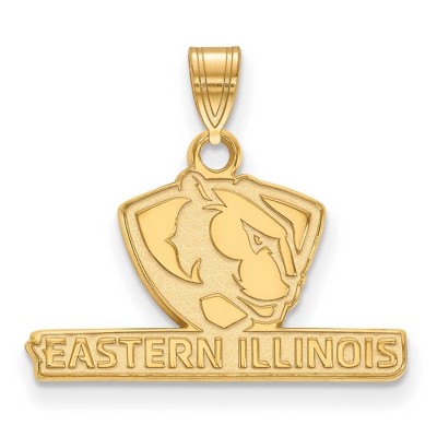 Black Bow Jewelry 14k Yellow Gold Eastern Illinois Panthers NCAA Small Pendant