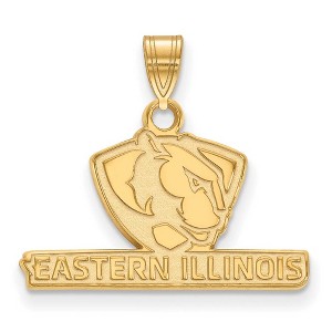 Black Bow Jewelry 14k Yellow Gold Eastern Illinois Panthers NCAA Small Pendant - 1 of 3