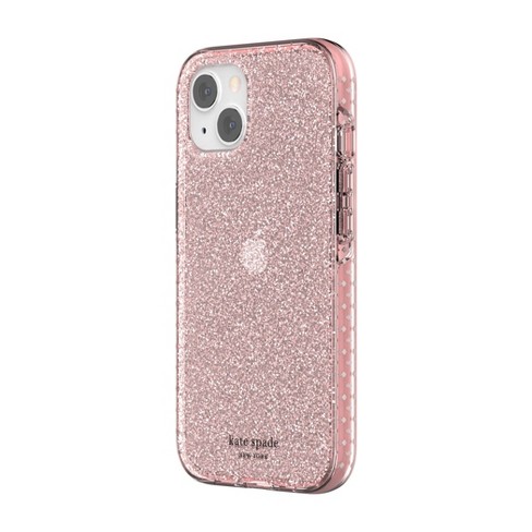 Kate Spade New York Apple Iphone 13 Ultra Defensive Hardshell Case Pink Translucent Glitter Target