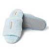 Dearfoams Women's Lane Bridal I Do Fuzzy Slide Slipper - 2 of 4