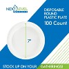 Next Level Stuff Disposable Plastic Plates - Durable and Microwavable Dinnerware for Weddings, Parties, and Everyday Use - 2 of 4