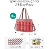 Paaaawaters Lunch Bag Women Large Lunch Box Insulated Tote Bag with Multi-Pockets Quilted Puffy Tote for Work, Outdoors - 2 of 4
