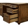 Porter Traditional Wood Office Desk Brown - Martin Furniture - image 2 of 4