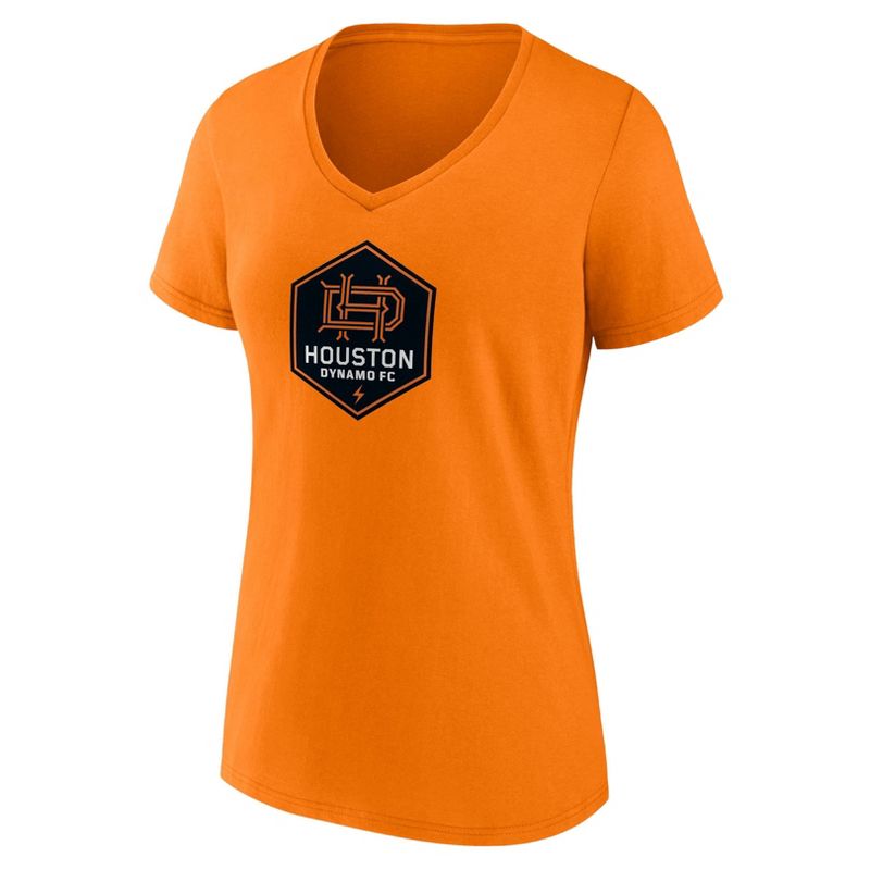 MLS Houston Dynamo Women&#39;s V-Neck Top Ranking T-Shirt, 2 of 4