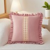 REGALWOVEN Scalloped Wavy Edge Designs Boho Throw Pillow Covers Cushion Cases for Home Decor 18 x 18 Inch 2 Pcs - 2 of 4