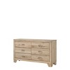 59" Miquell Dresser Natural - Acme Furniture: Washed Oak, Tapered Legs, Bedroom Storage - image 3 of 4