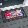 Evergreen English Garden Florals Sassafras Indoor Outdoor Switch Doormat 1'10"x10" Multicolored - 2 of 4