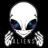 Men's Lost Gods Aliens Galaxy in Eyes Pull Over Hoodie - 2 of 4