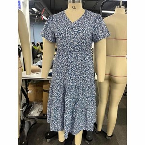 1 100% Polyester Round Neck Plus Size Dress  Dress Us (Not Compressed) - 1 of 1