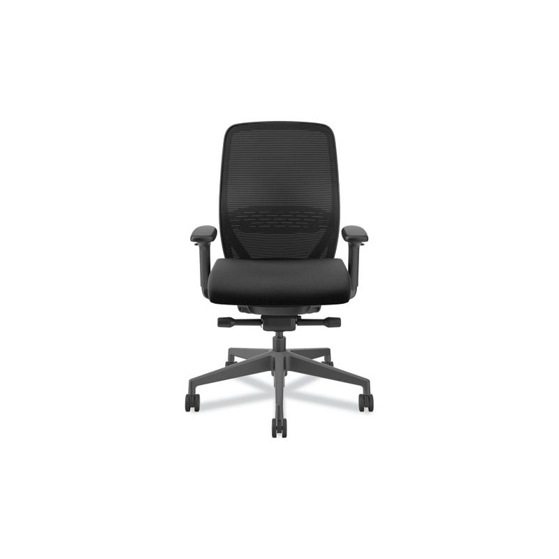 HON Nucleus Series Recharge Task Chair, Supports Up to 300 lb, 16.63 to 21.13 Seat Height, Black Seat/Back, Black Base, 2 of 8