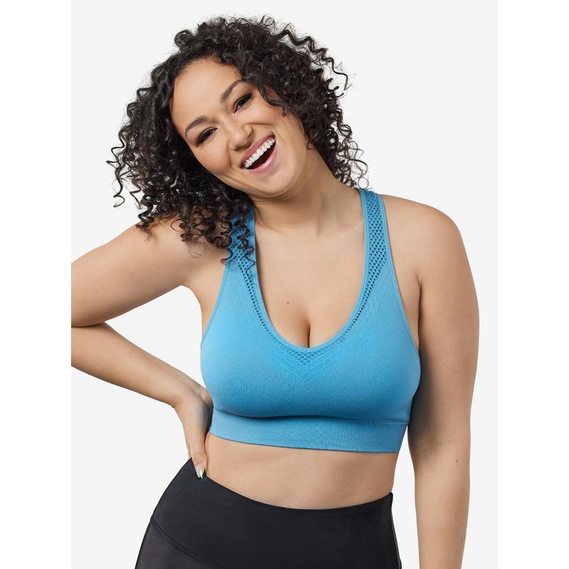 Leading Lady The Lea - Cooling Low-Impact Racerback Sports Bra, 3 of 8