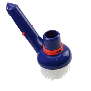 Pool Central Corner Swimming Pool Vacuum Brush Head with Adjustable Vacuum Ring 8.5" - Blue/White - 1 of 3