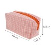 Unique Bargains 1 Pc Woven Pencil Case Braided Style Drawstring Makeup Bag for Vacation Knitting - 2 of 4