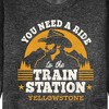 Men's - Yellowstone - You Need A Ride To The Train Station Graphic Fleece Sweatshirt - 2 of 4
