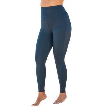 Lands' End Plus Size High Waisted Modest Swim Leggings With Upf 50 Sun  Protection In Deep Sea Navy