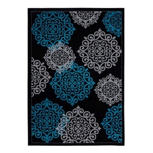 Luxe Weavers Modern Floral Medallion Area Rug - 1 of 4