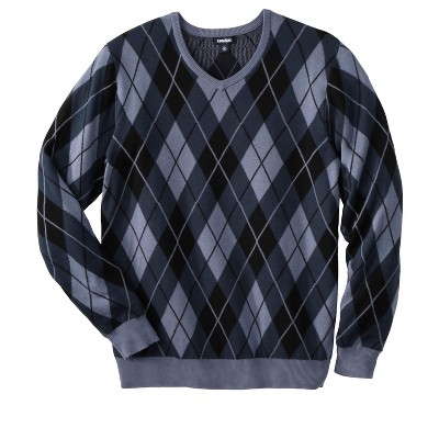 MICHAEL Michael Kors Men’s Large Blue buy Argyle Sweater - unisex