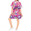 LA LEELA Women's Beachwear Swimsuit Coverups for Women Swim Beach Dress Cover Ups for Christmas Cover up Bathing Suit XL-XXL Xmas Punch Santa Gifts - 4 of 4