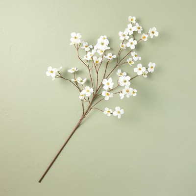 28" Faux White Dogwood Flower Stem - Hearth & Hand™ with Magnolia
