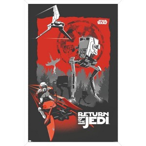 Trends International Star Wars: Return of the Jedi - Scout Trooper Framed Wall Poster Prints - 1 of 4