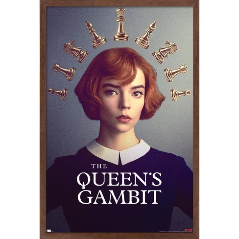 Trends International Netflix The Queen's Gambit - View Framed Wall Poster  Prints Mahogany Framed Version 22.375 X 34 : Target