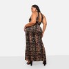 Rebdolls Women's Indie Abstract Print Halter Maxi Bodycon Dress - 3 of 3