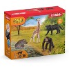 TEMI 4-Piece Safari Animal Figurines Set with Lion, Zebra, Monkey and Elephant, Realistic Wildlife Toys for Ages 3+ - 2 of 4