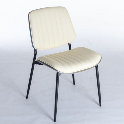 NicBex Faux Leather Dining Chair Set of 2 Modern Upholstered Padded Seats Side Chair Kitchen & Dining Room Furniture