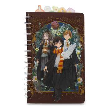 Silver Buffalo Harry Potter Anime Hogwarts 75-Page Spiral Notebook | 8 x 5 Inches