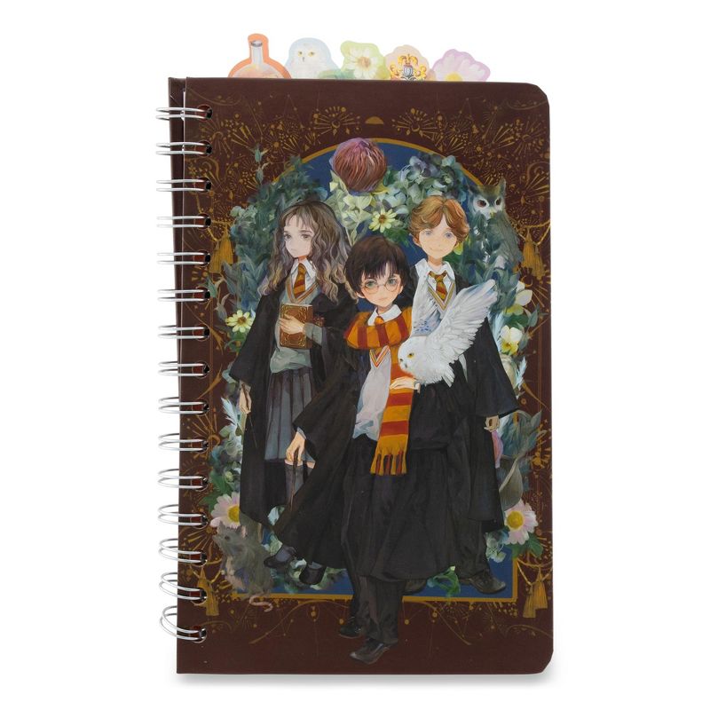 Silver Buffalo Harry Potter Anime Hogwarts 75-Page Spiral Notebook | 8 x 5 Inches, 1 of 10