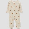 Carter's Just One You® Baby Bears Footed Pajama - Cream/Brown - 3 of 3
