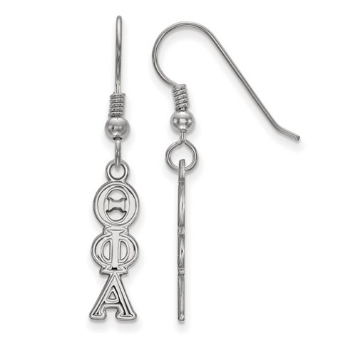 Black Bow Jewelry Sterling Silver Theta Phi Alpha Greek Life Dangle Earring - image 1 of 3