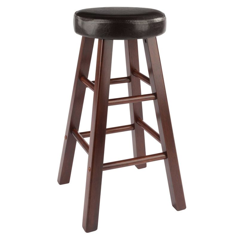 24&#34; 2pc Maria Cushioned Counter Height Barstools Walnut/Espresso - Winsome, 6 of 11