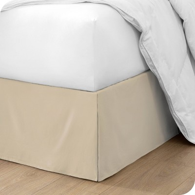 Tailored 15 Inch Pleated Sand California King Bed Skirt By Bare Home ...